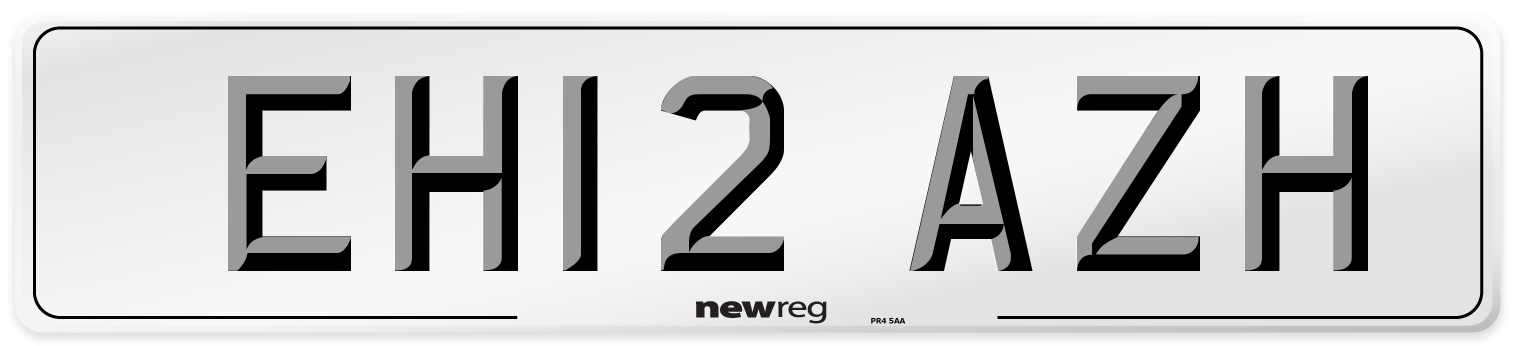 EH12 AZH Number Plate from New Reg